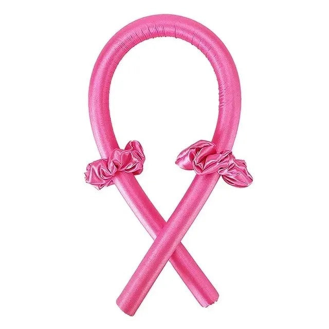 Heatless Curling Rod Headband No Heat Silk Curls Ribbon Hair Rollers Sleeping Soft