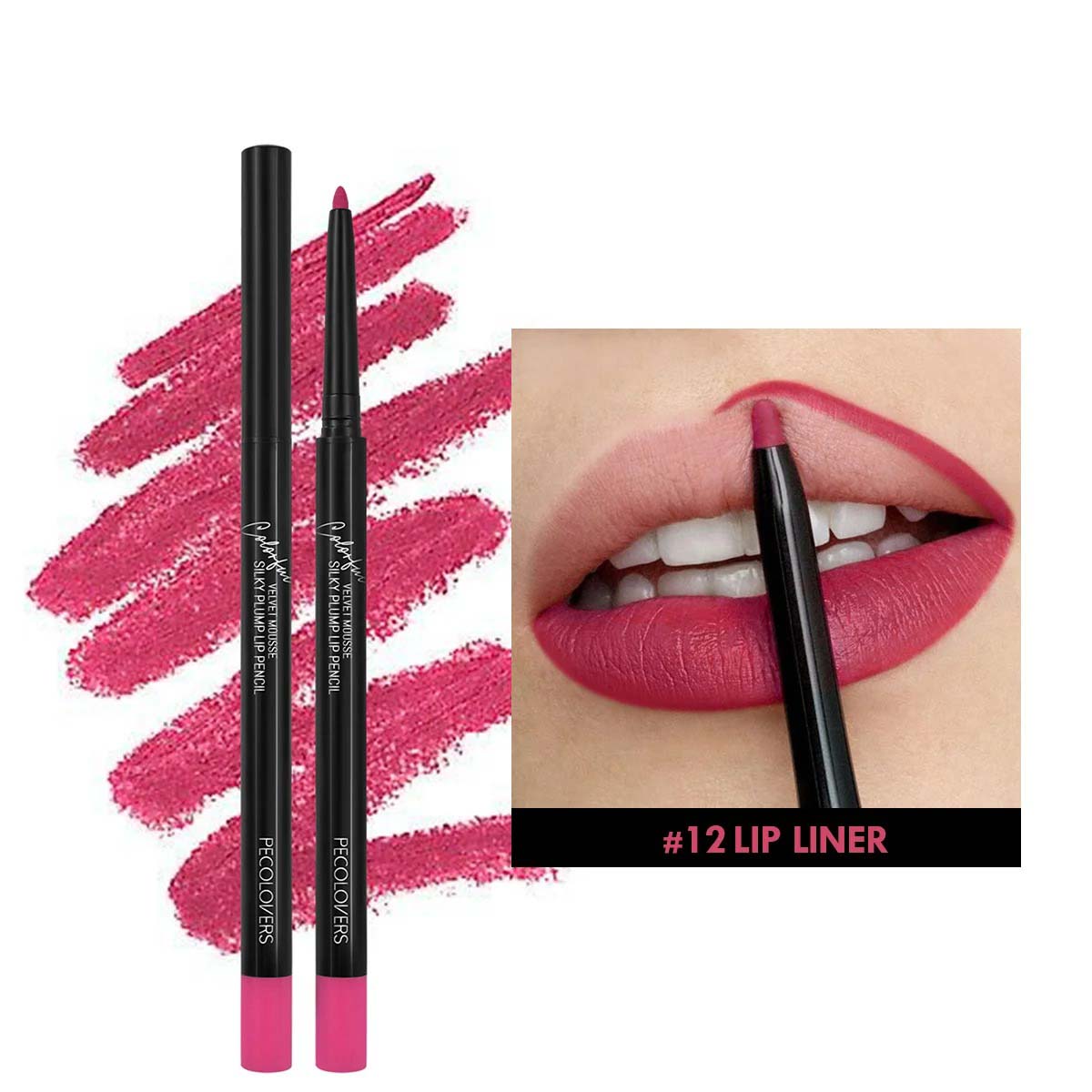 Waterproof Matte Lipliner Pencil Red Contour Tint Lipstick Long Lasting Non-stick Cup Moisturizing Lips Makeup