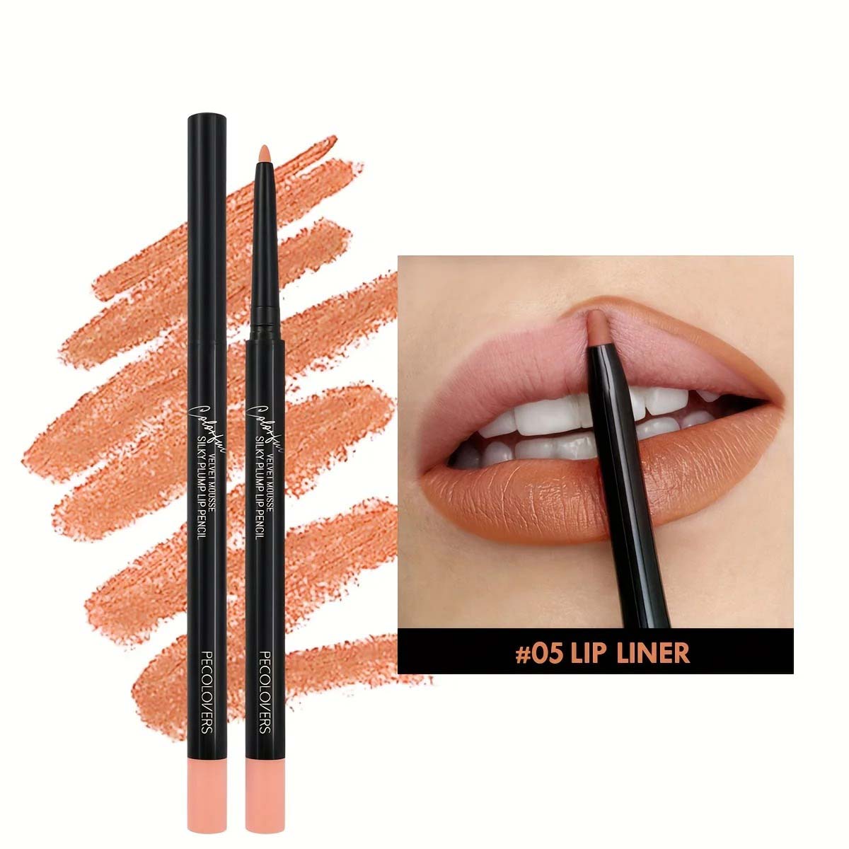 Waterproof Matte Lipliner Pencil Red Contour Tint Lipstick Long Lasting Non-stick Cup Moisturizing Lips Makeup