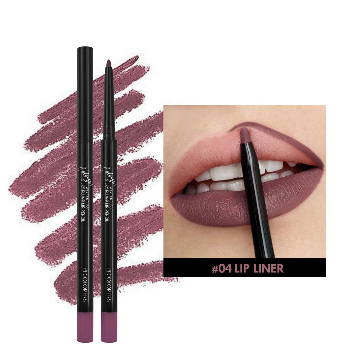 Waterproof Matte Lipliner Pencil Red Contour Tint Lipstick Long Lasting Non-stick Cup Moisturizing Lips Makeup