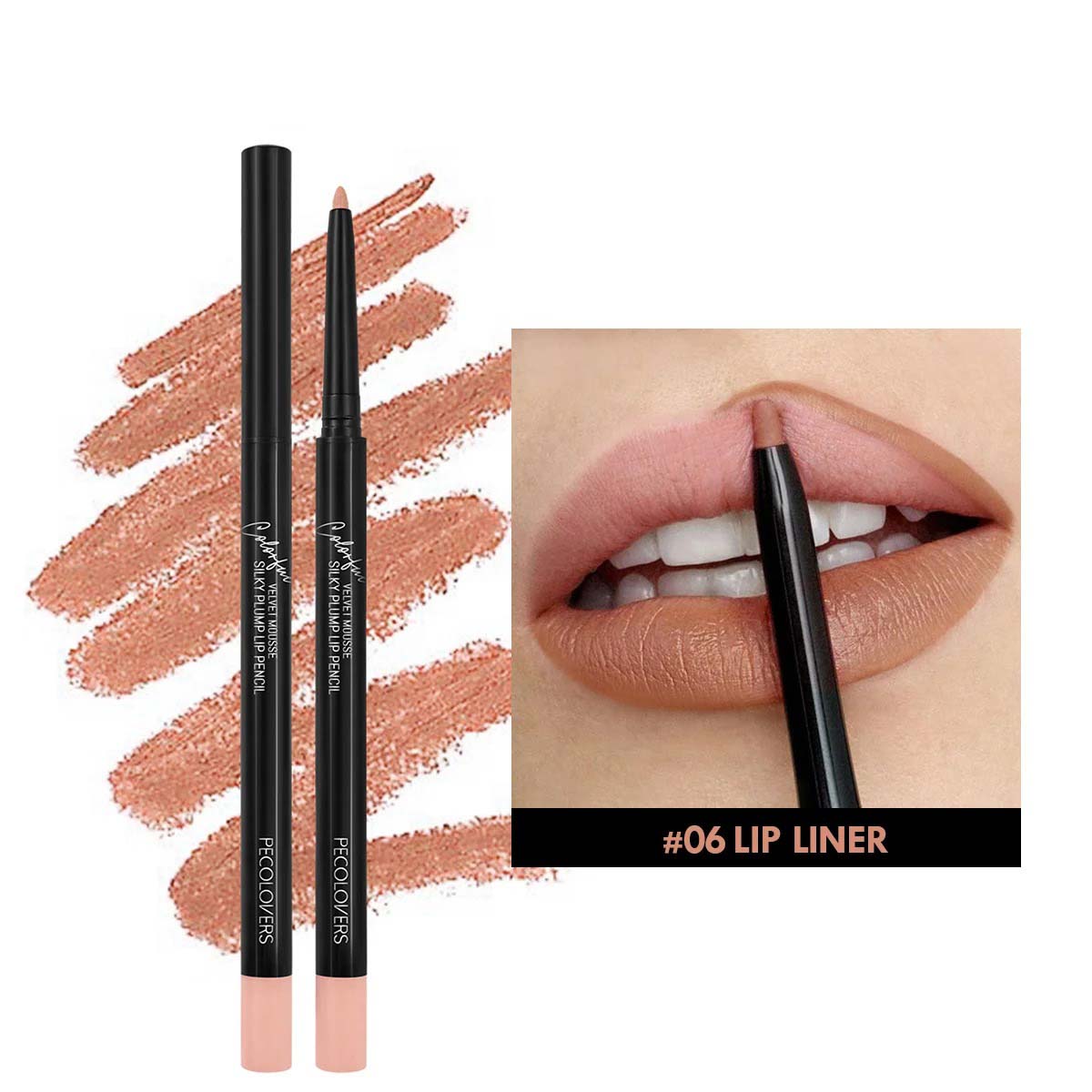Waterproof Matte Lipliner Pencil Red Contour Tint Lipstick Long Lasting Non-stick Cup Moisturizing Lips Makeup