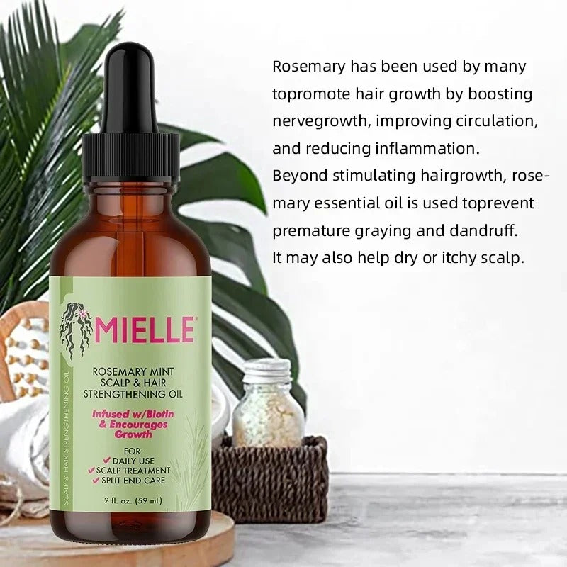 Original Mielle Rosemary Mint Scalp Hair Strengthening Oil Nourishes And Strengthens