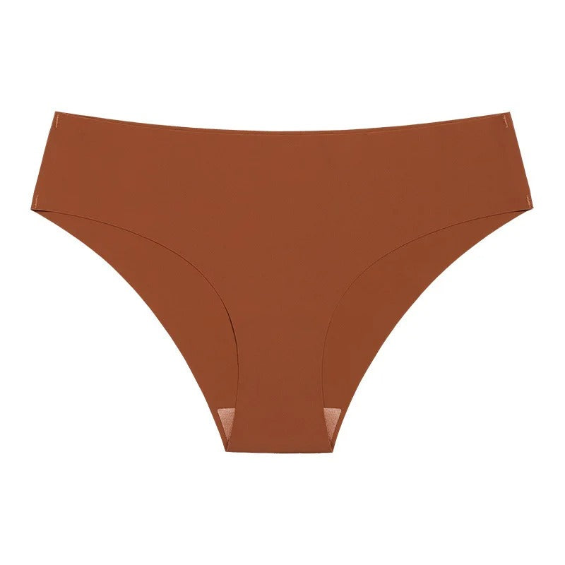 Seamless Panties for Women Breathable Low Waist Sexy Underwear Solid Silk Panties Brief Female Lingerie