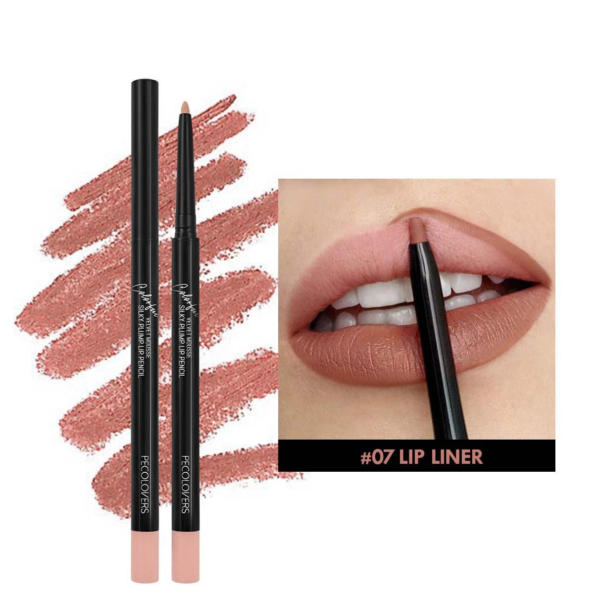 Waterproof Matte Lipliner Pencil Red Contour Tint Lipstick Long Lasting Non-stick Cup Moisturizing Lips Makeup