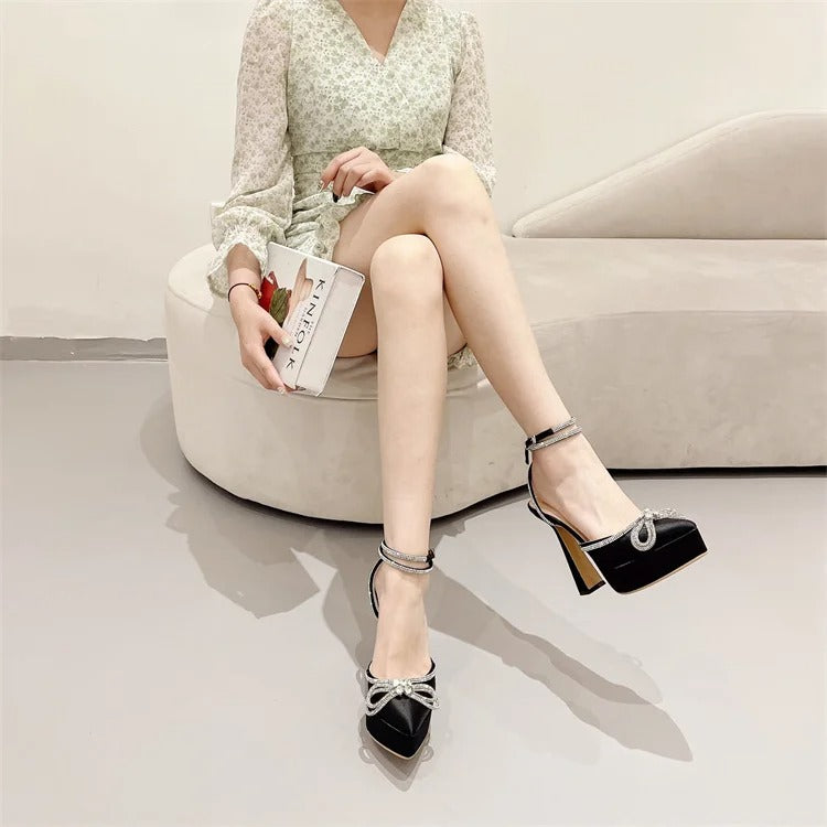Large Size Closed Toe Sandals Comfort Shoes for Women Espadrilles Platform High Heels