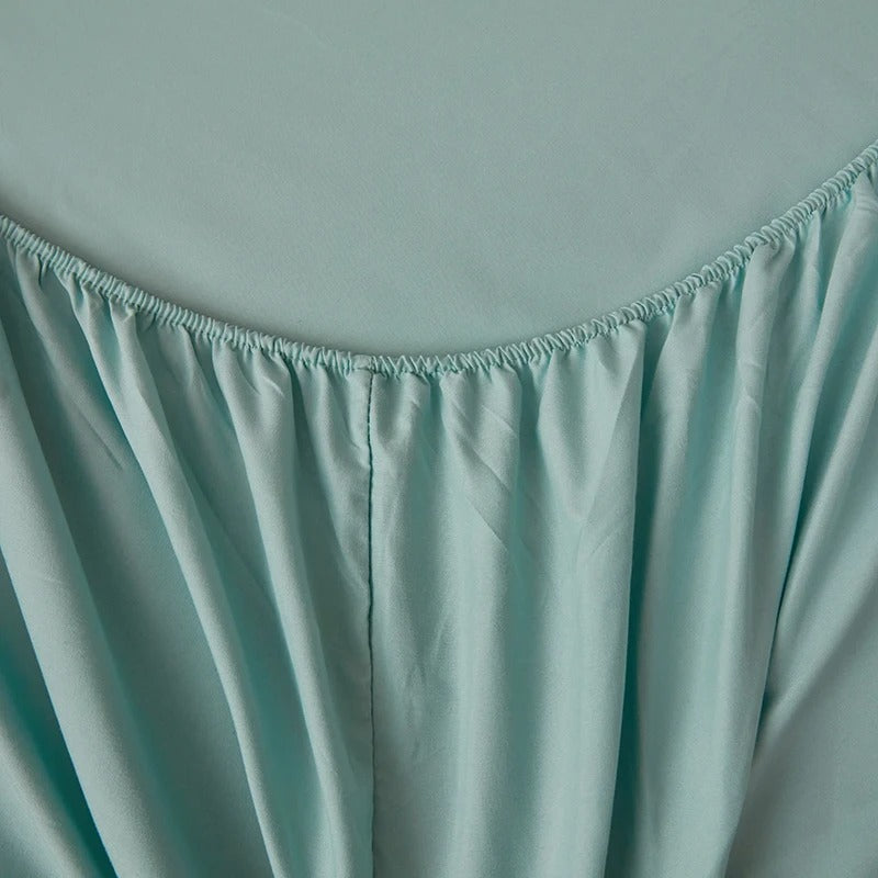 Cotton Fitted Sheet with Elastic Band for King, Queen, Full, and Twin Bedsheets