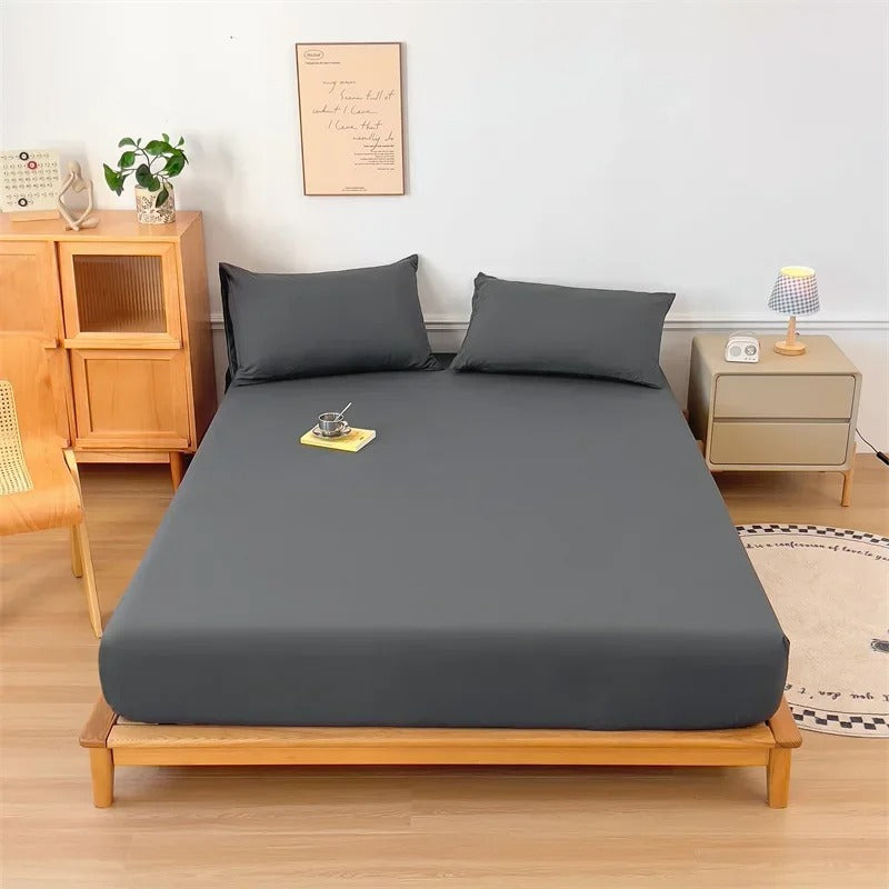 Ultra Soft Breathable Deep Pocket Bed Sheet with 2 Pillowcase for King, Queen, Full, and Twin