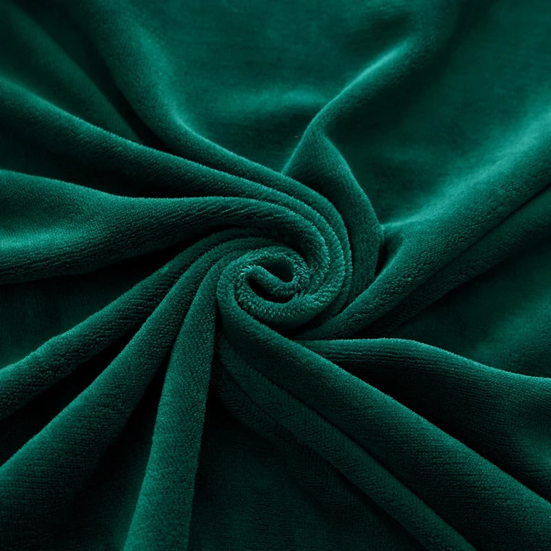 Velvet Fitted Sheets Winter Thick Warm Plush Bedspread with Elastic Band Bed Sheet for King, Queen, Full, and Twin