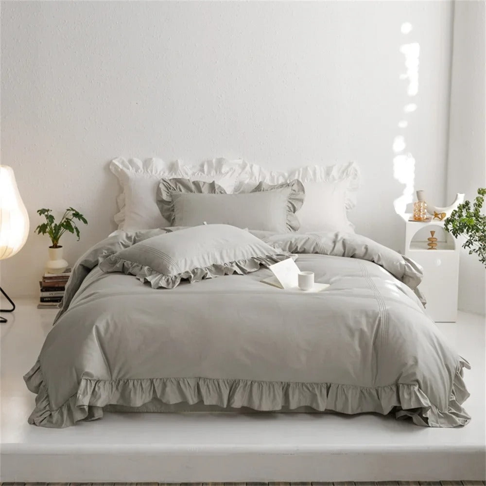 Egyptian Cotton Duvet Cover Set for King, Queen Bedsheets