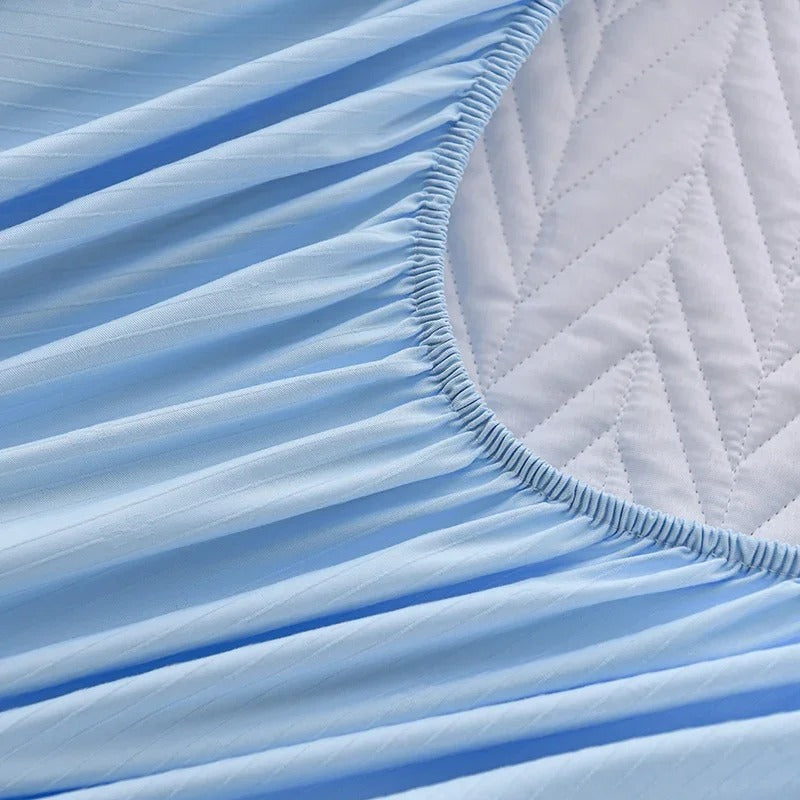 Antibacterial Quilted Bed Sheet Non-Slip Bed Cover Mattress for King, Queen, Full, and Twin Bedsheets