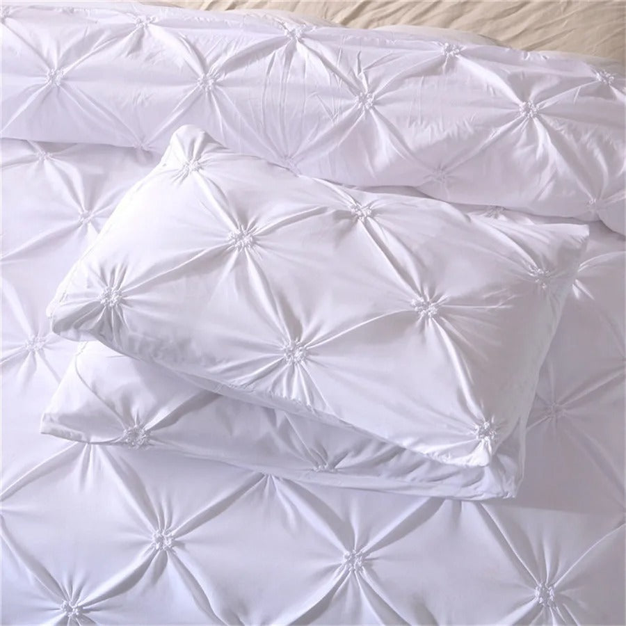 Pinch Pleat Art Work Duvet Cover With Pillowcases Cover for King, Queen, Full, and Twin Bedsheets