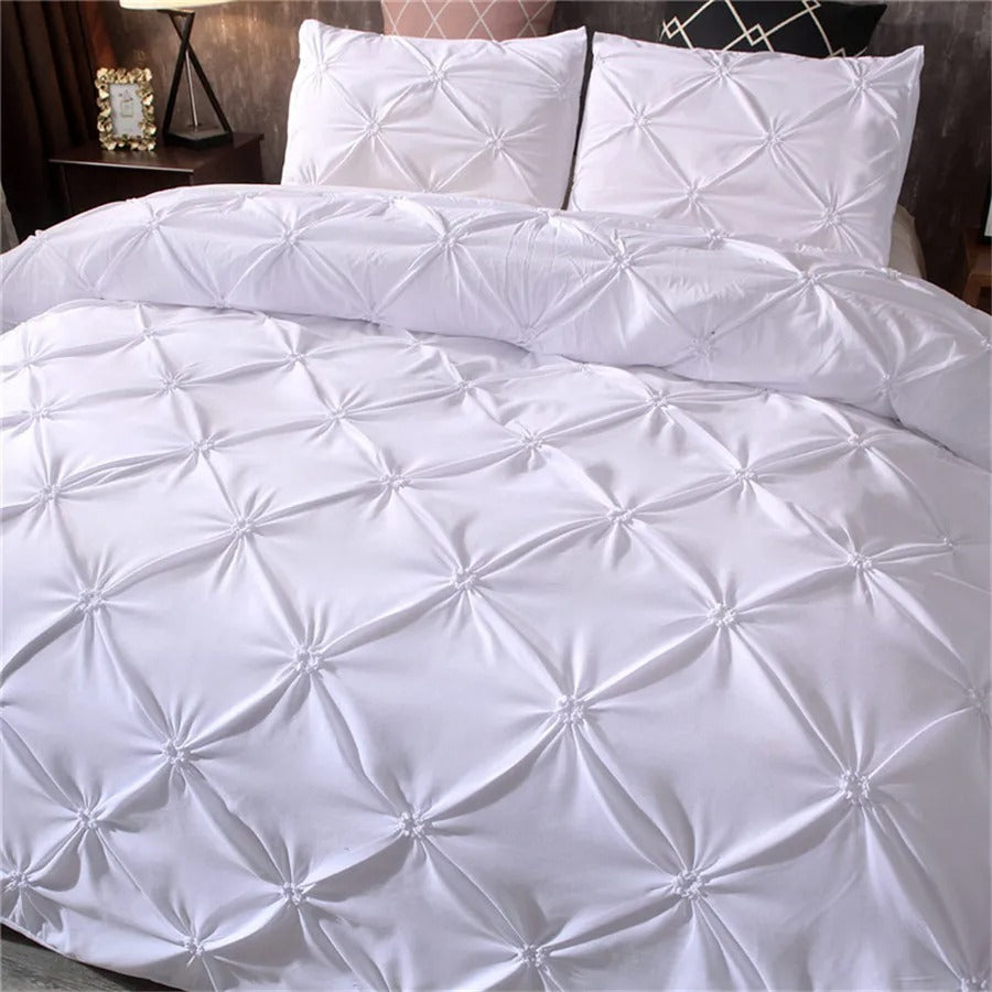 Pinch Pleat Art Work Duvet Cover With Pillowcases Cover for King, Queen, Full, and Twin Bedsheets