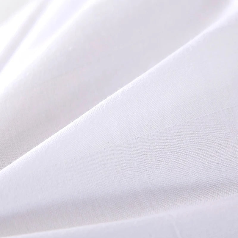 Pure Cotton Satin Strip Bed Line Duvet Cover for King, Queen Full, Twin Bedsheets
