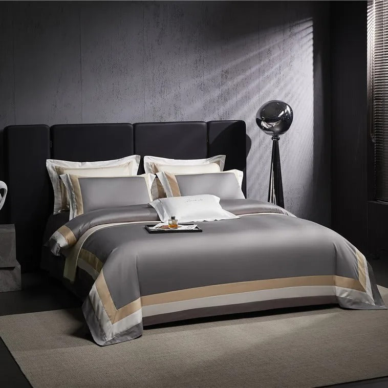 4Pcs 100%Egyptian Cotton 1000TC Bedding Sets for King, Queen Full, Twin Bedsheets