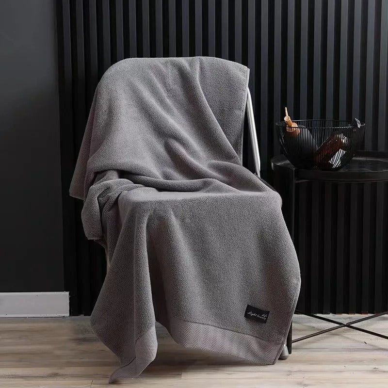 Inyahome 100% Cotton Shower Towels Bath Towel