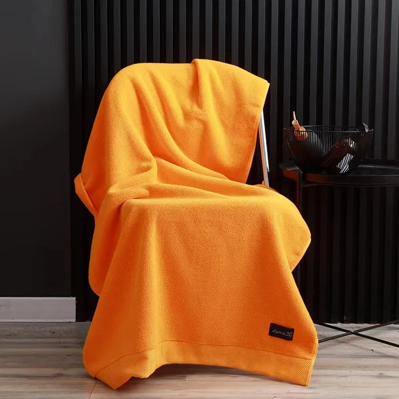 Inyahome 100% Cotton Shower Towels Bath Towel