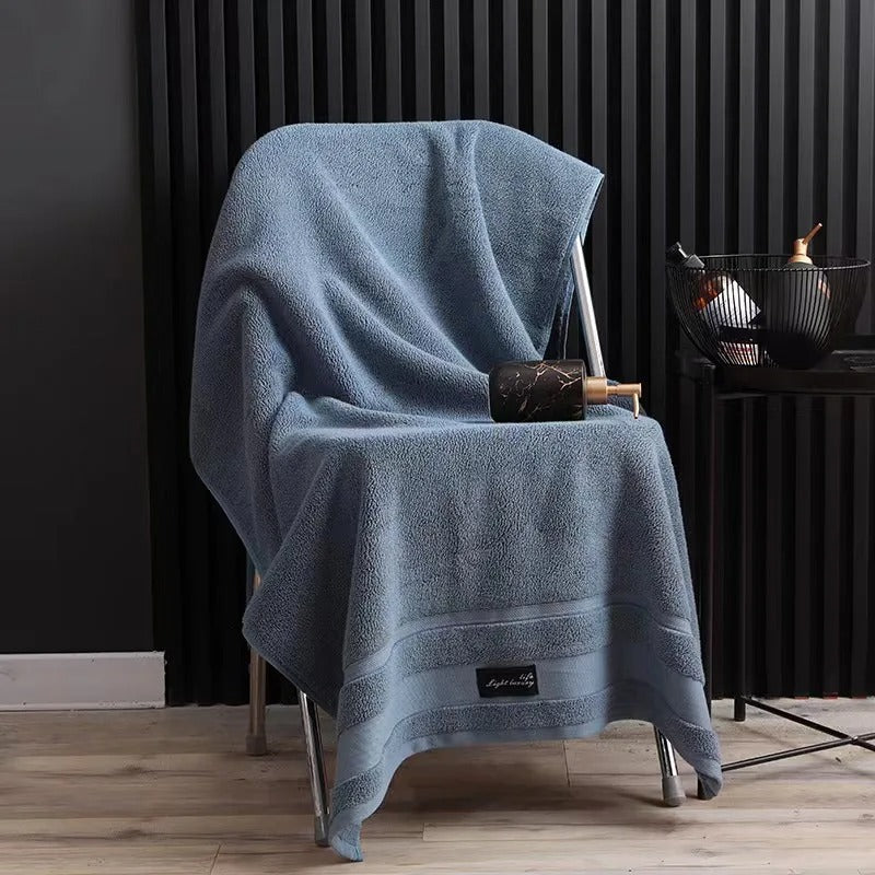 Inyahome 100% Cotton Shower Towels Bath Towel