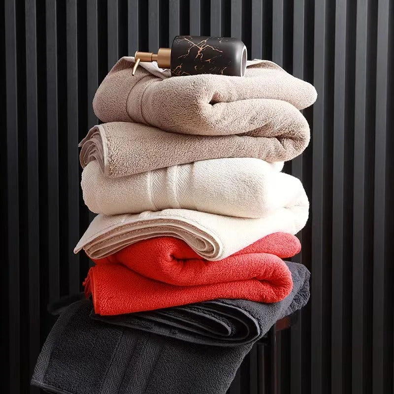 Inyahome 100% Cotton Shower Towels Bath Towel