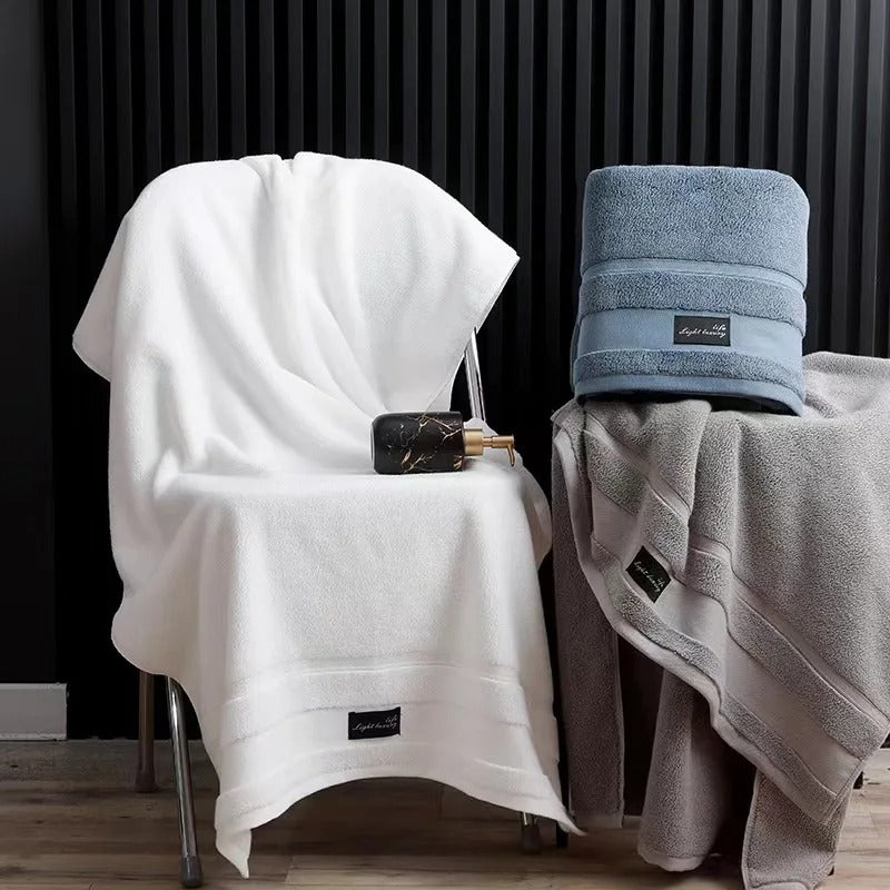 Inyahome 100% Cotton Shower Towels Bath Towel