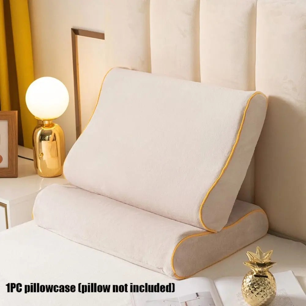 Multicolor Milk Velvet Pillow Case Memory Neck Pillowcase