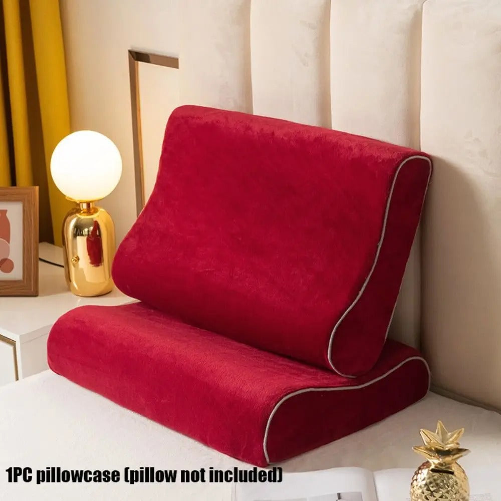 Multicolor Milk Velvet Pillow Case Memory Neck Pillowcase