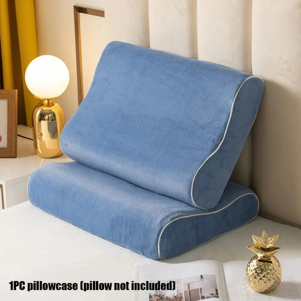 Multicolor Milk Velvet Pillow Case Memory Neck Pillowcase