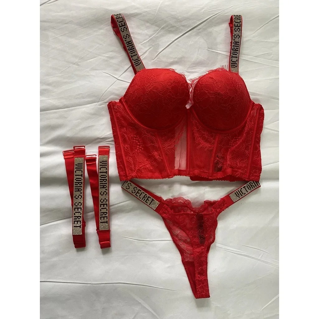 Sexy Shapewear Set for Women Lace Underwear Ladies Bra And Underwear