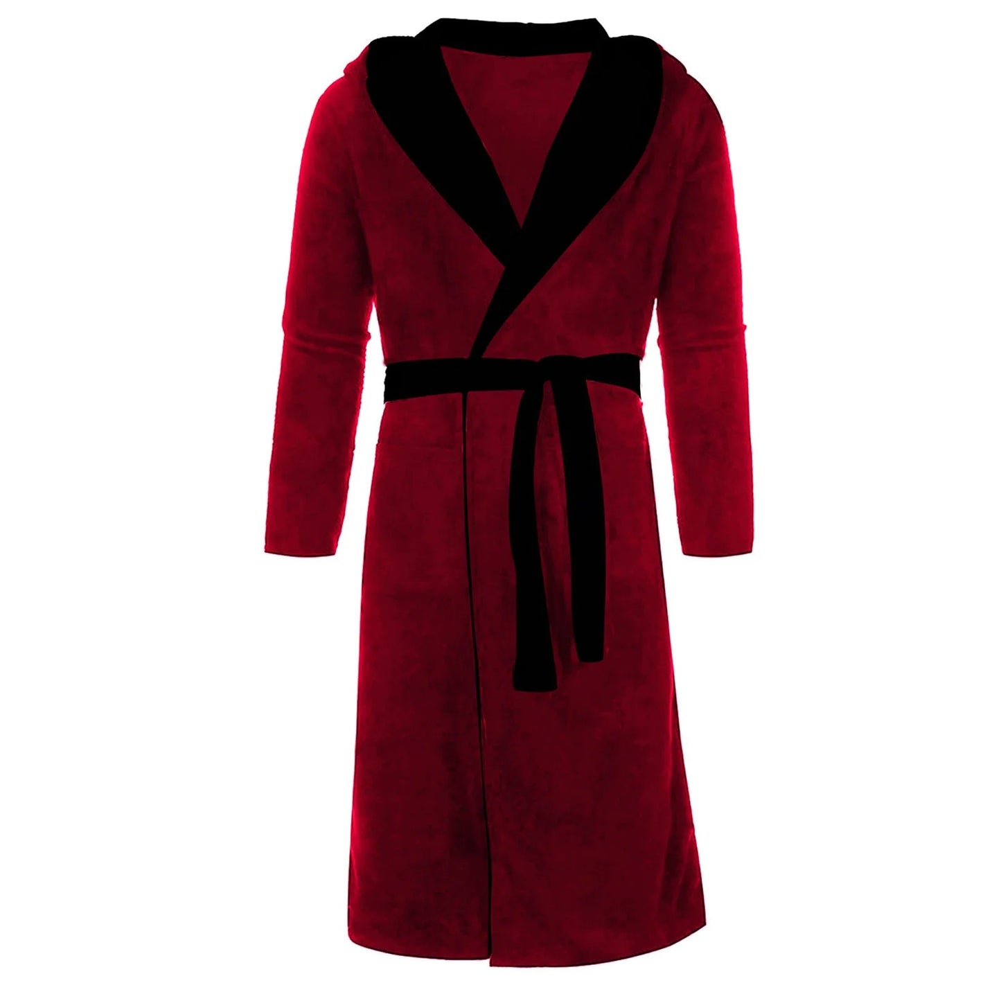 Plush Shower Bathrobe Men Winter Long-Sleeved Clothes
