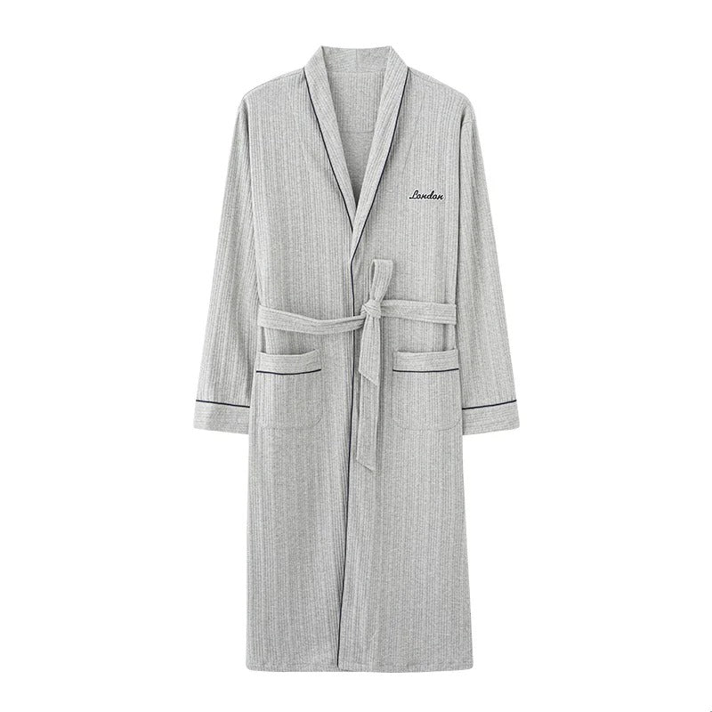 Men's Autumn Full Cotton Robes Big Yards