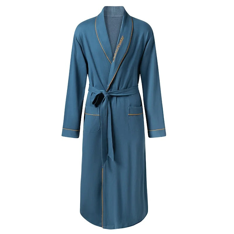 Men's Autumn Full Cotton Robes Big Yards