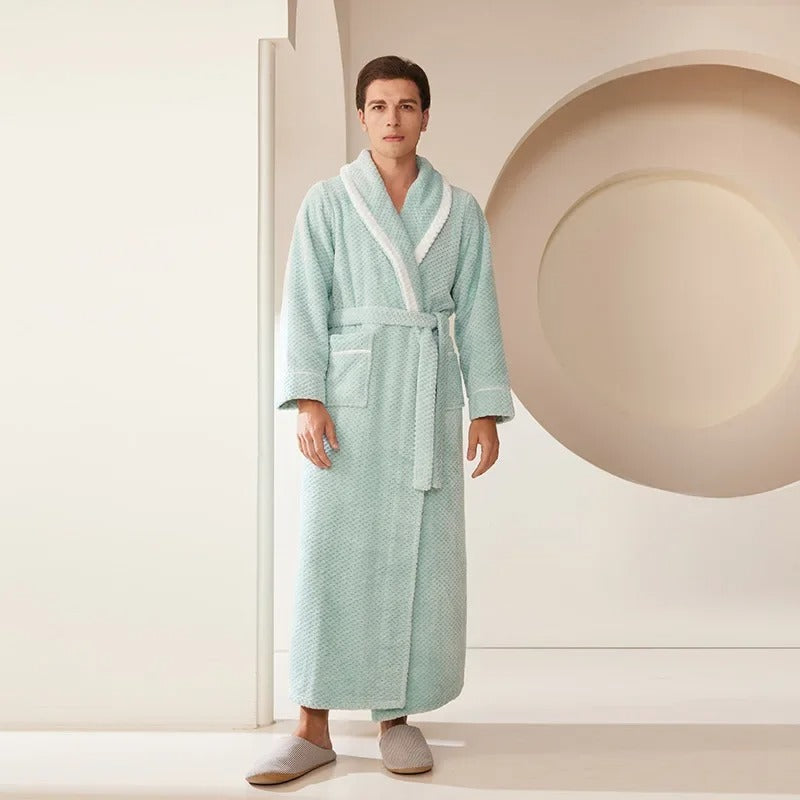 Men's Long Robe Home Clothing Sleepwear Loose Nightwear