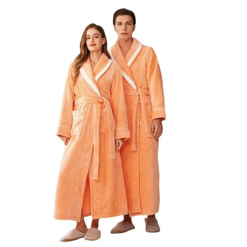 Men's Long Robe Home Clothing Sleepwear Loose Nightwear
