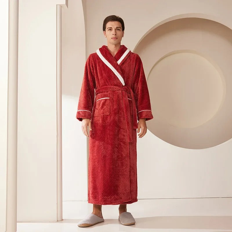 Men's Long Robe Home Clothing Sleepwear Loose Nightwear