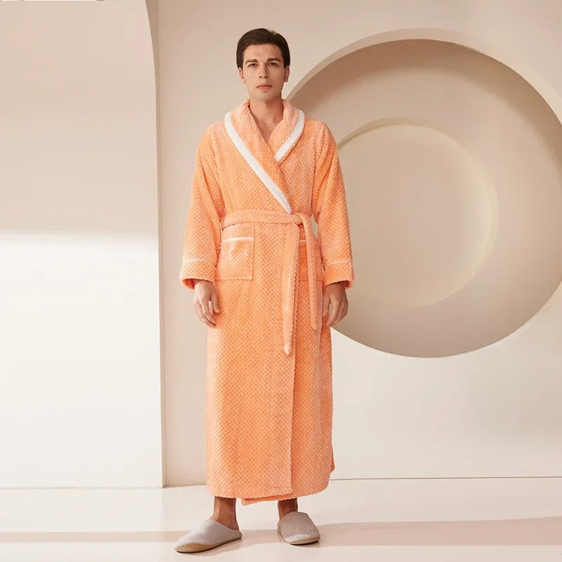 Men's Long Robe Home Clothing Sleepwear Loose Nightwear
