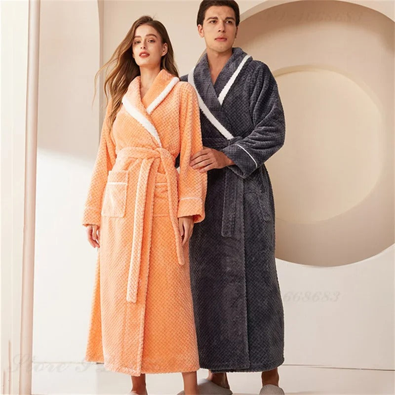 Men's Long Robe Home Clothing Sleepwear Loose Nightwear