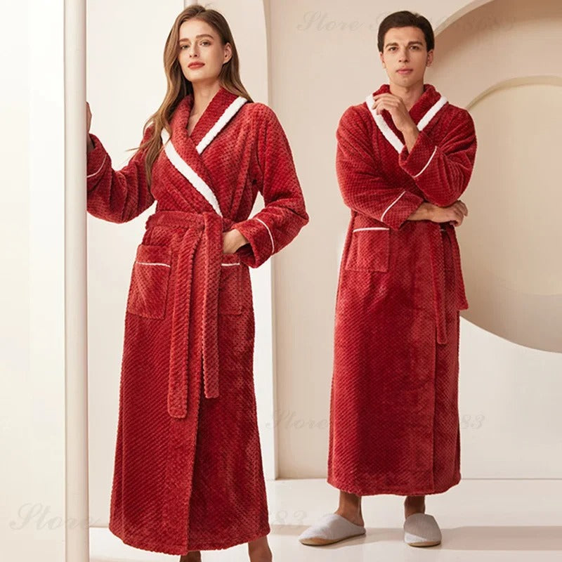 Men's Long Robe Home Clothing Sleepwear Loose Nightwear