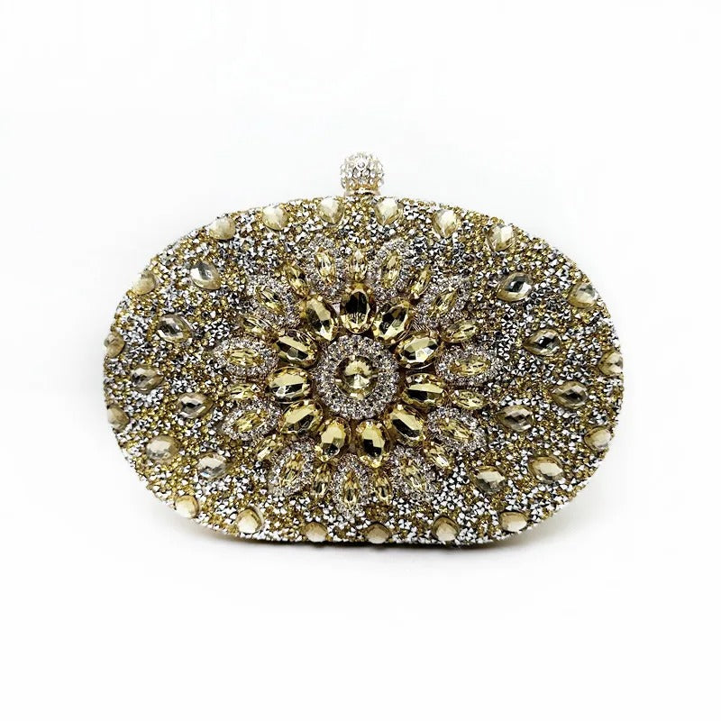 Diamond Women Luxury Clutch Evening Bag Wedding Crystal Ladies Cell Phone Pocket Purse Female Wallet for Party Quality Gift