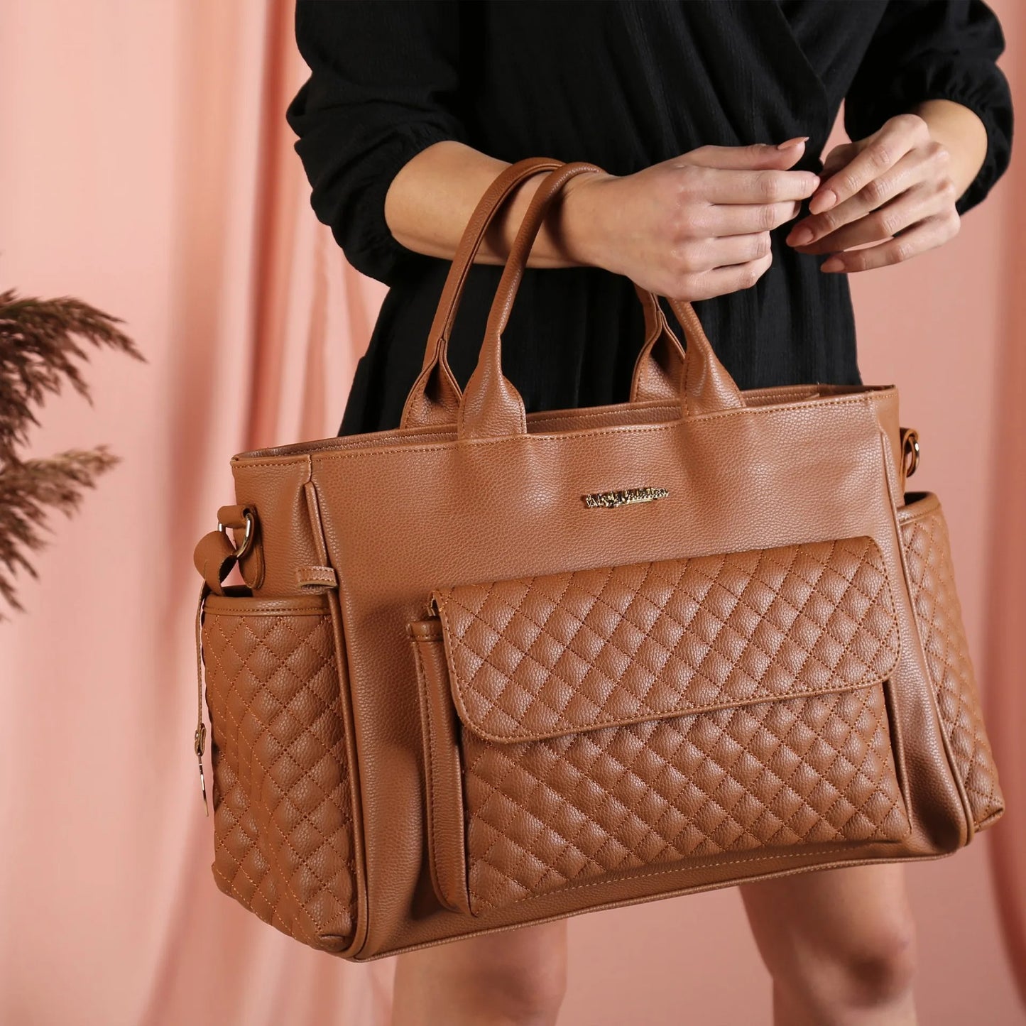 Luxury Leather Baby Care Bag Mother Baby Bag Baby Supplies Bag Baby Lunch Bag