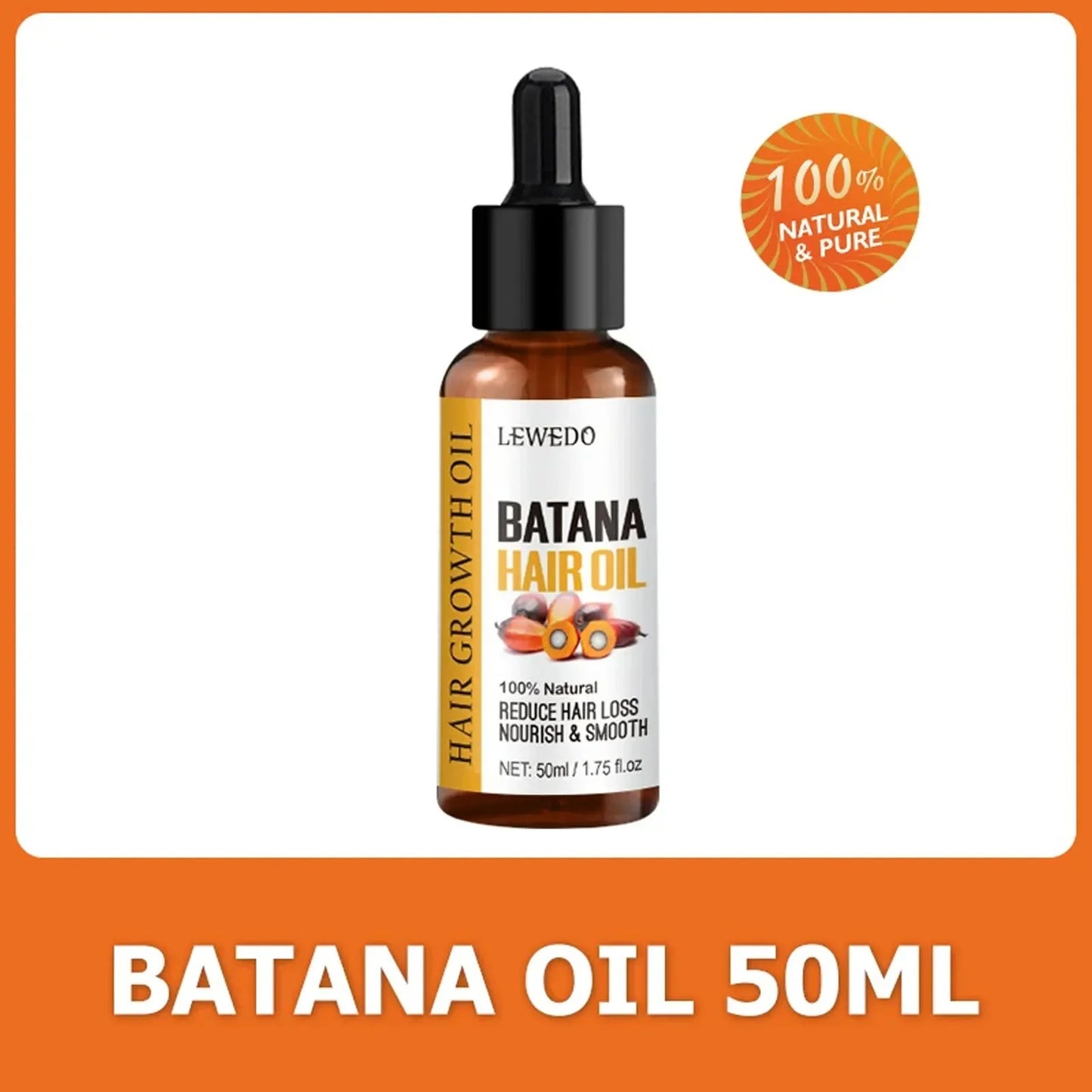 100% Pure And Natural Batana Oil For Treating Hair Loss Anti-Breakage Hair