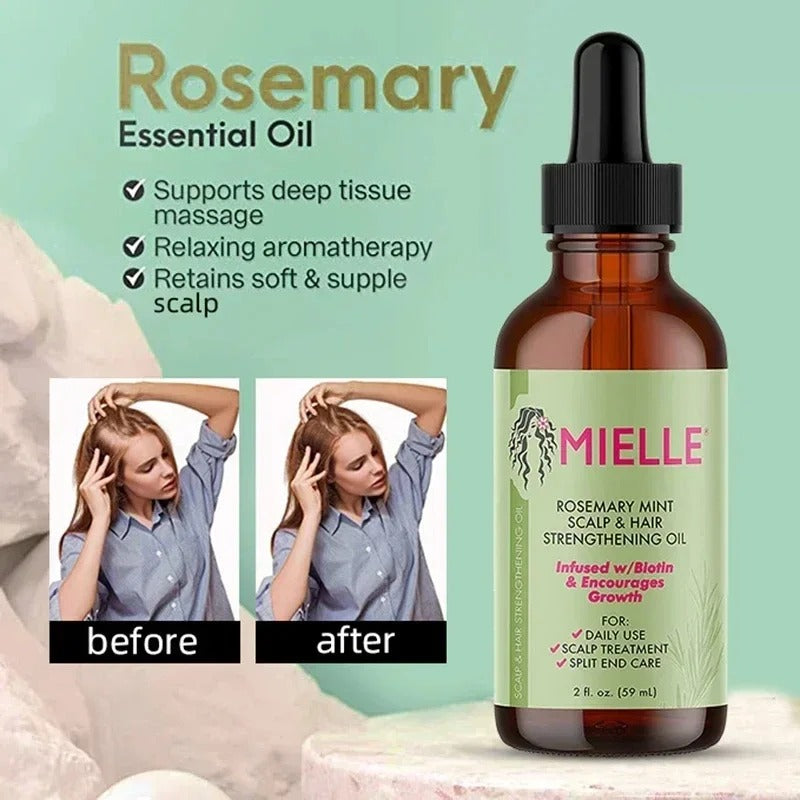 Original Mielle Rosemary Mint Scalp Hair Strengthening Oil Nourishes And Strengthens