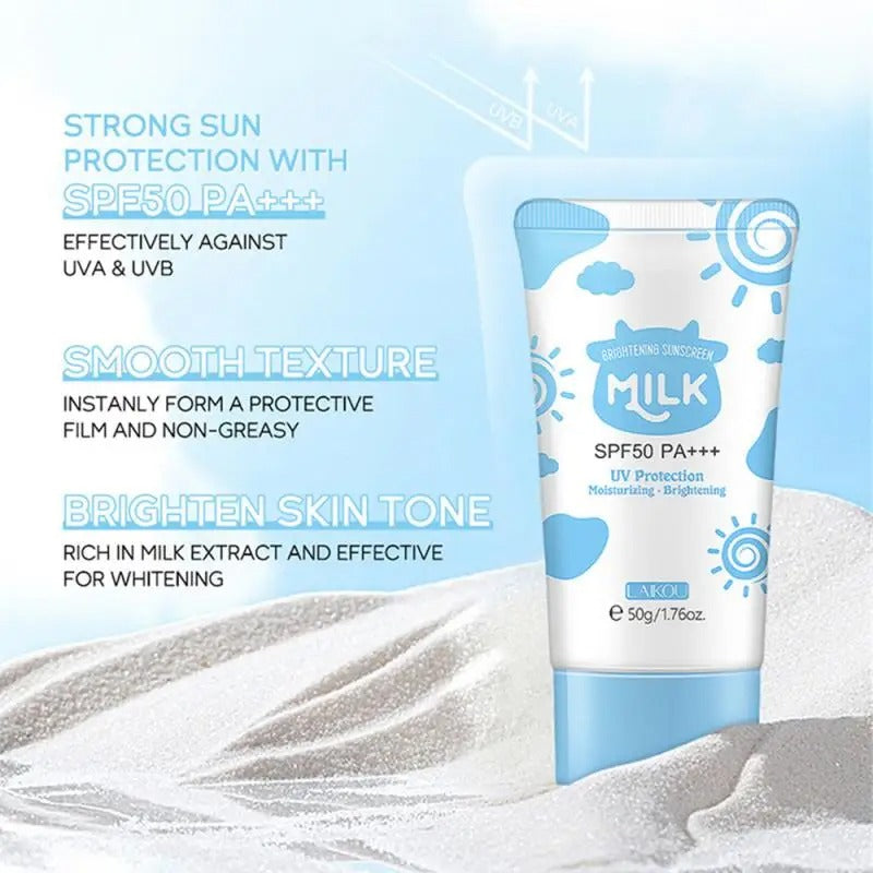 Facial Milk Sunscreen SPF50+ Moisturizing Face Cream Protector Solar Isolating La Roche Posay Solar Blocker Makeup Cosmetics Enc