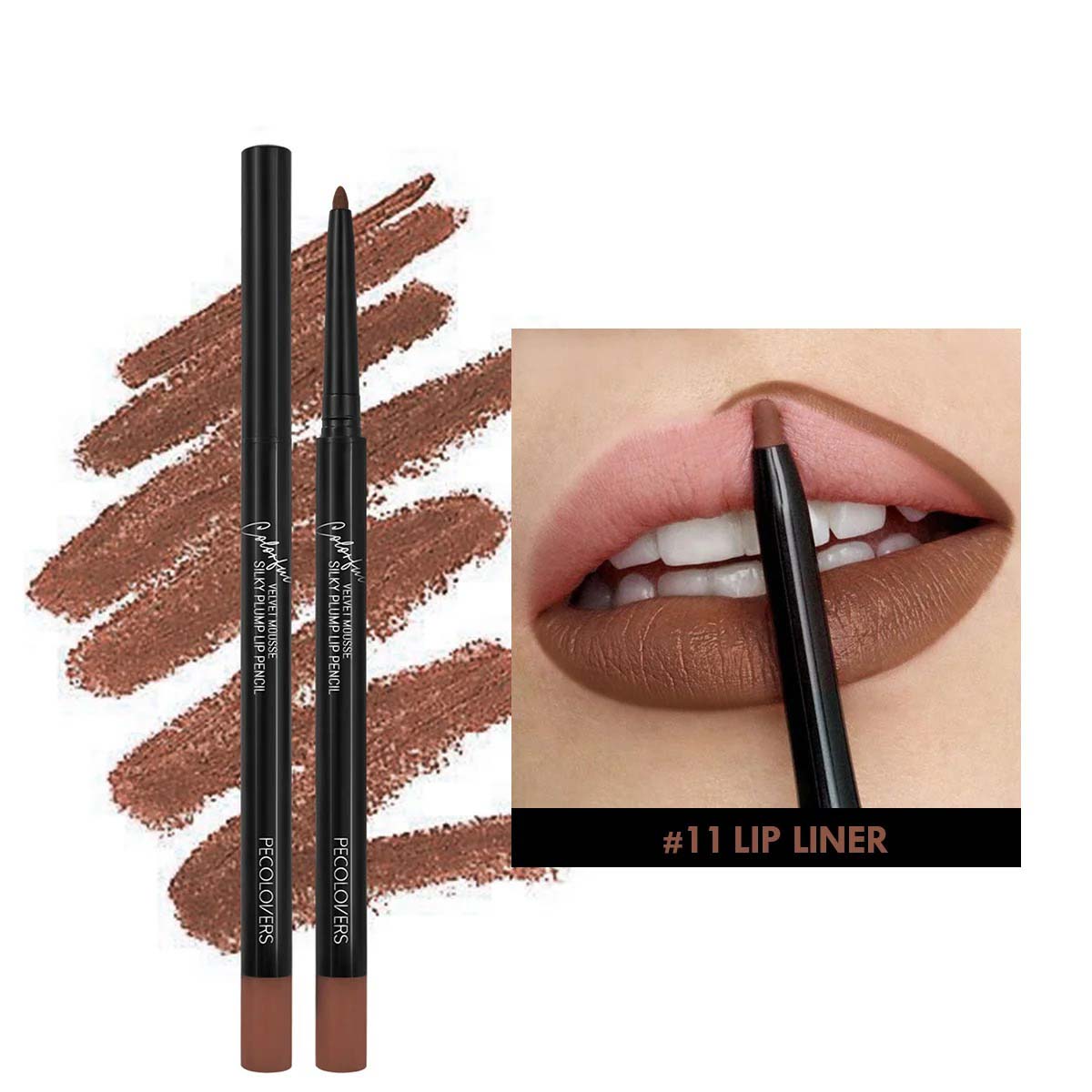 Waterproof Matte Lipliner Pencil Red Contour Tint Lipstick Long Lasting Non-stick Cup Moisturizing Lips Makeup
