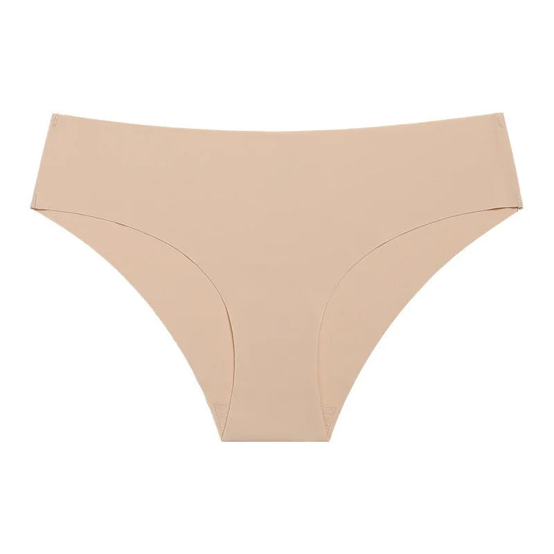 Seamless Panties for Women Breathable Low Waist Sexy Underwear Solid Silk Panties Brief Female Lingerie