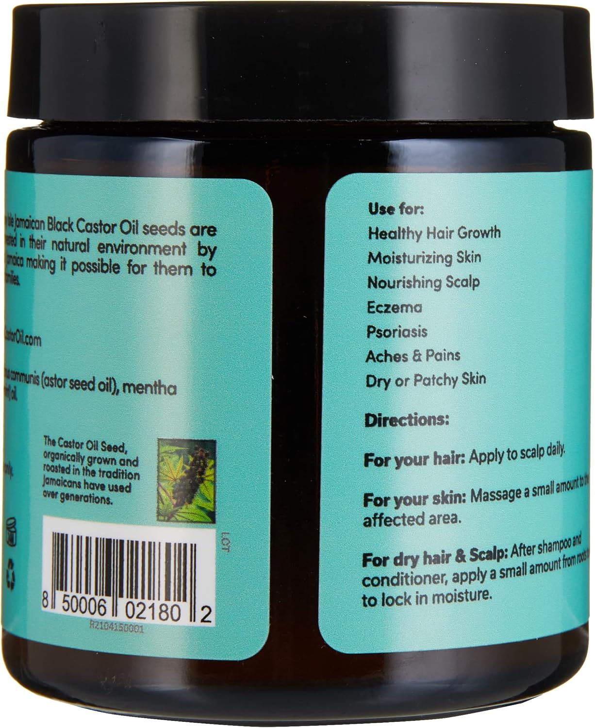 Sunny Isle Jamaican Black Castor Oil Pure Butter infused with Peppermint Oil 118ml