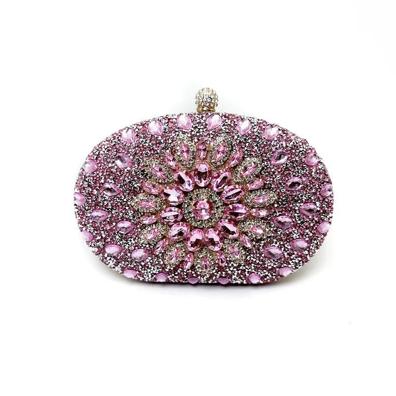 Diamond Women Luxury Clutch Evening Bag Wedding Crystal Ladies Cell Phone Pocket Purse Female Wallet for Party Quality Gift