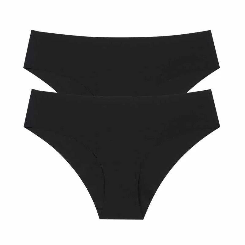 Seamless Panties for Women Breathable Low Waist Sexy Underwear Solid Silk Panties Brief Female Lingerie