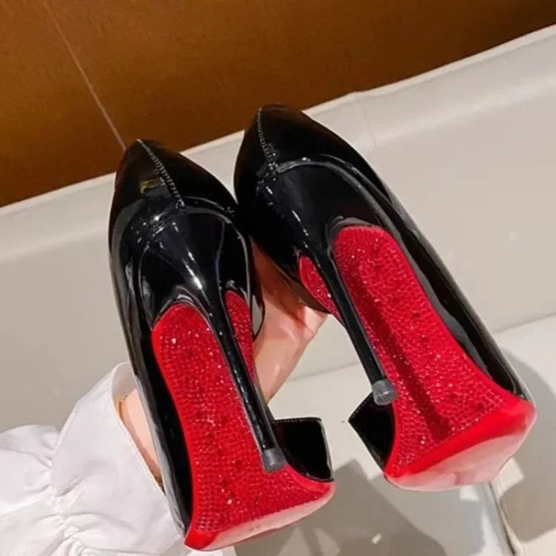 Women's Single Shoes Pointed Toe Stiletto Heel Slip-on Party Banquet Fashion Women's Shoes