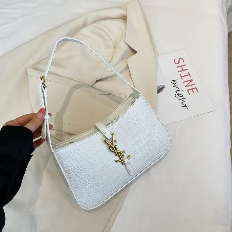 Crocodile Pattern Underarm Bag Versatile Handbag