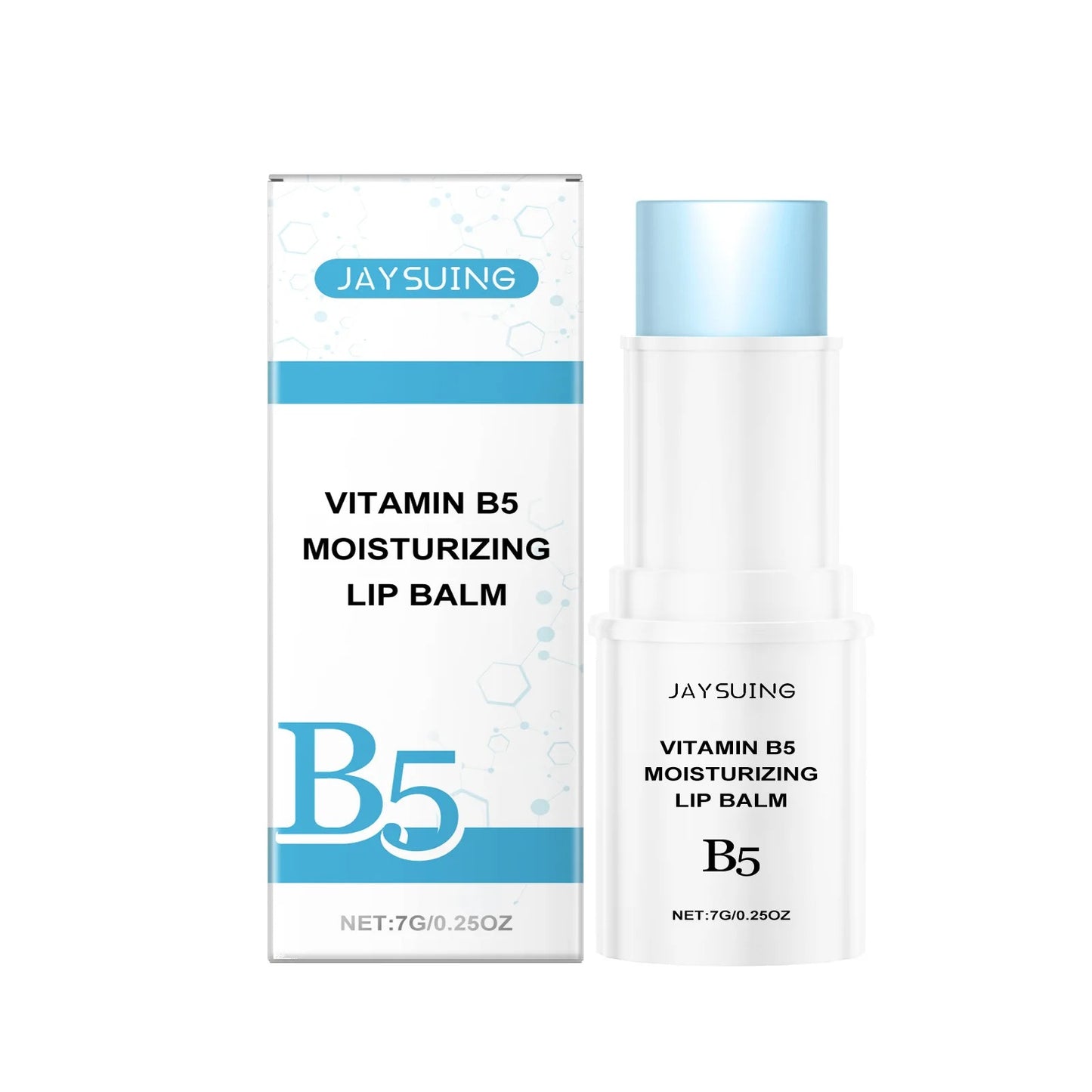 Vitamin B5 Moisturizing Lipstick Lip Balm Fade Lip Lines Remove Dead Skin Anti-Drying Nourishing Long Lasting Hydrating Lip Care
