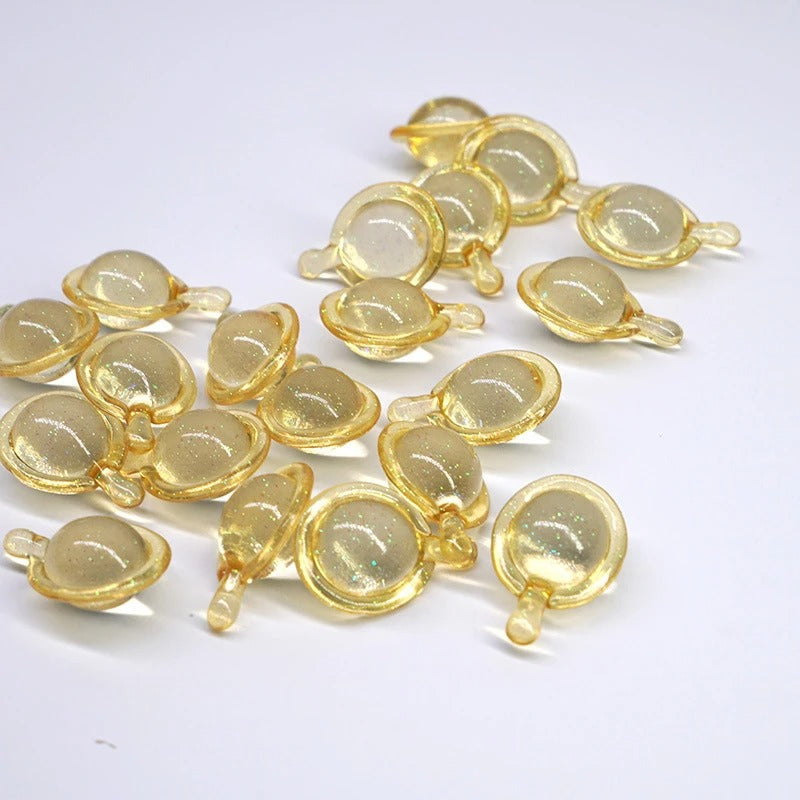 10Pcs Hair Vitamin Capsule Pro Keratin Complex Oil Smooth Silky Hair Serum Anti Hair Loss Hair Mask Repair Damaged